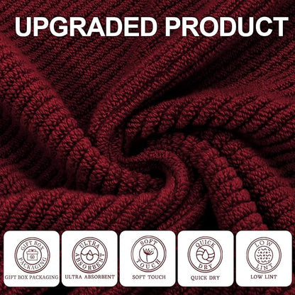 VOOVA & MOVAS Burgundy Towel Set - Image 2