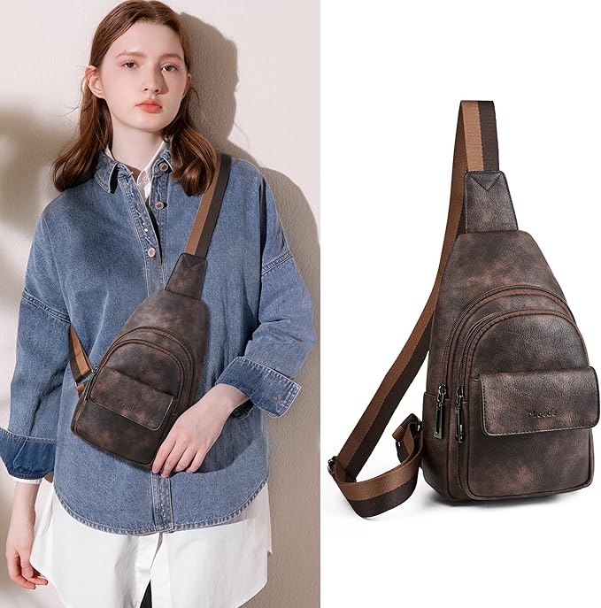 Sling Bag Crossbody Bags for Women Small Cross Body Bag Fanny Packs Chest Sling Purse for Daily Travel Leisure Sport