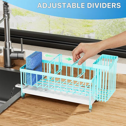 Cisily Sponge Holder for Kitchen Sink, Sink Caddy Organizer - Image 5