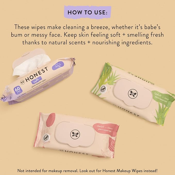 The Honest Company Hydrate and Cleanse Naturally Scented Wipes Cleansing - Image 3