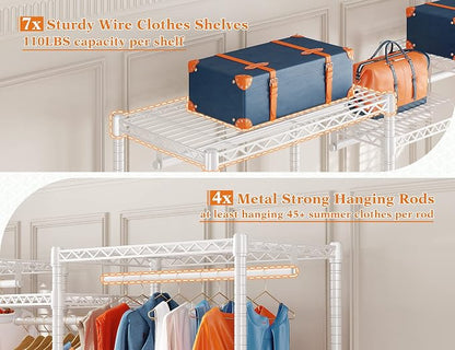 Raybee Clothing Racks for Hanging Clothes Heavy Duty Clothes Rack Load 750LBS - Image 5