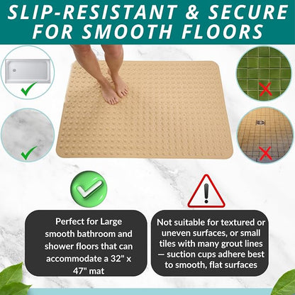 ENKOSI Extra Large Shower Mat Non Slip - Image 5