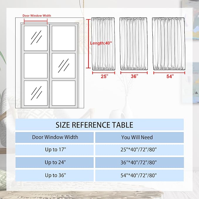 DWCN French Door Curtains – Rod Pocket Thermal Curtain - Image 6