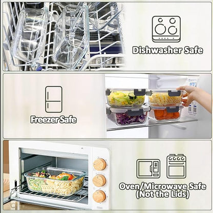 M MCIRCO [5-Packs, 36 Oz Glass Meal Prep Containers - Image 4