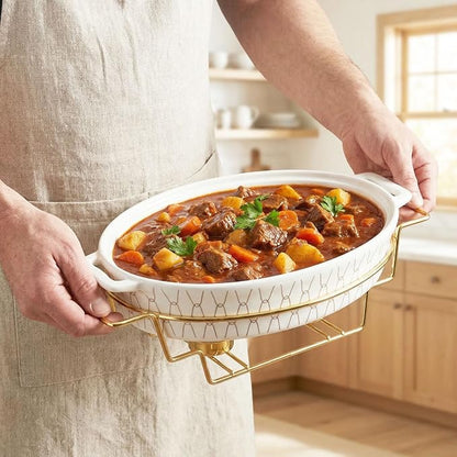 11" x 7.5" Ceramic Oval Casserole Dish - Image 5
