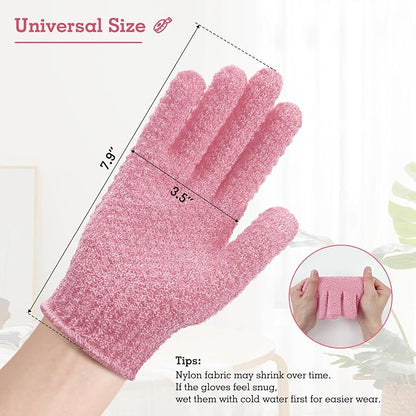 Evridwear Exfoliating Gloves for Shower, 100% Nylon Thick Soft Medium Heavy - Image 6