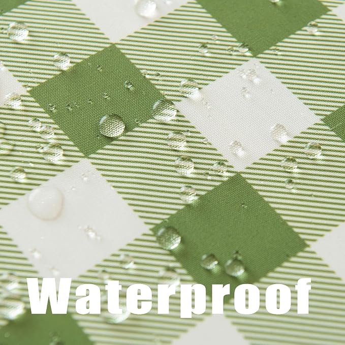 Waterproof Plaid Tablecloth Fabric - Image 3