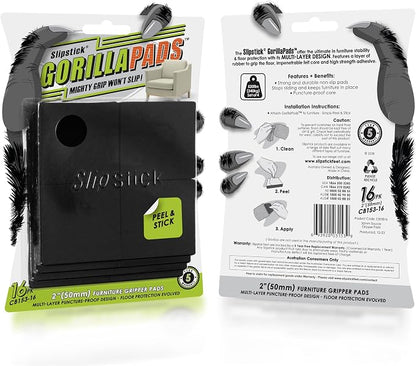 Slipstick GorillaPads Non Slip Furniture Pads/Gripper Feet Floor Protectors - Image 4
