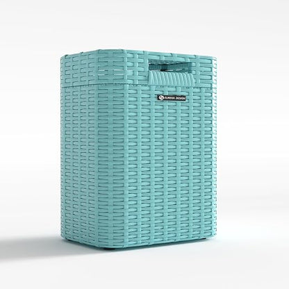 Ypati Handwoven 4 Gallon Rattan Trash Can - Image 2