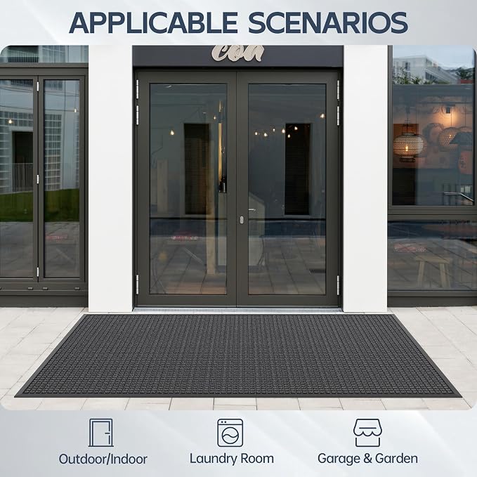 Amyracel Welcome Mat Indoor Door Mat, Heavy Duty Outdoor Mats - Image 6