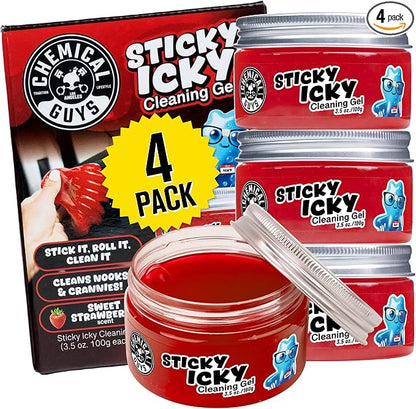 Chemical Guys Sticky Icky Car Cleaning Gel, Automotive Dust Car Crevice Cleaner by ChemicalGuys