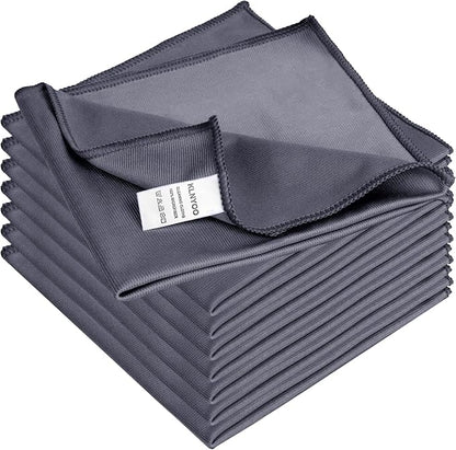 KLNYOO Microfiber Glass Cleaning Cloths Lint Free Streak Free Quickly and by KLNYOO