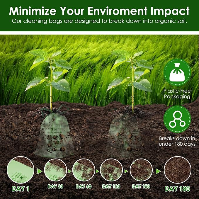 3 Gallon Compostable Trash Bags - Image 6