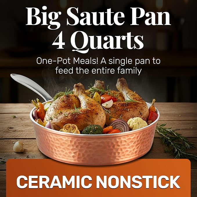 GOTHAM STEEL 4 Qt Saute Pan - Image 2