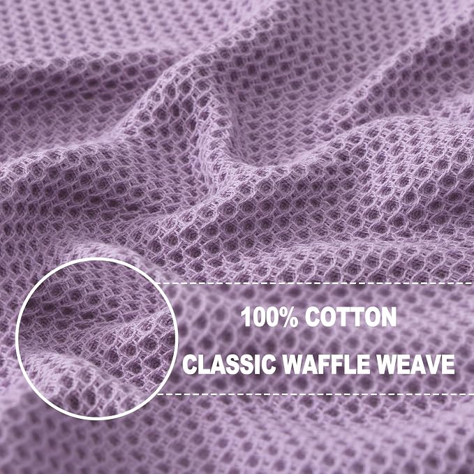 Homaxy 100% Cotton Waffle Weave Kitchen Dish Cloths, Ultra Soft Absorbent Quick - Image 2
