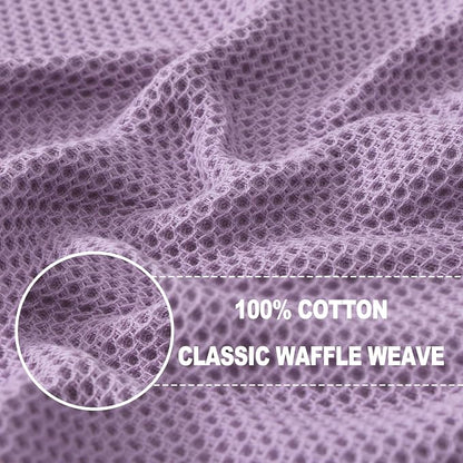 Homaxy 100% Cotton Waffle Weave Kitchen Dish Cloths, Ultra Soft Absorbent Quick - Image 2