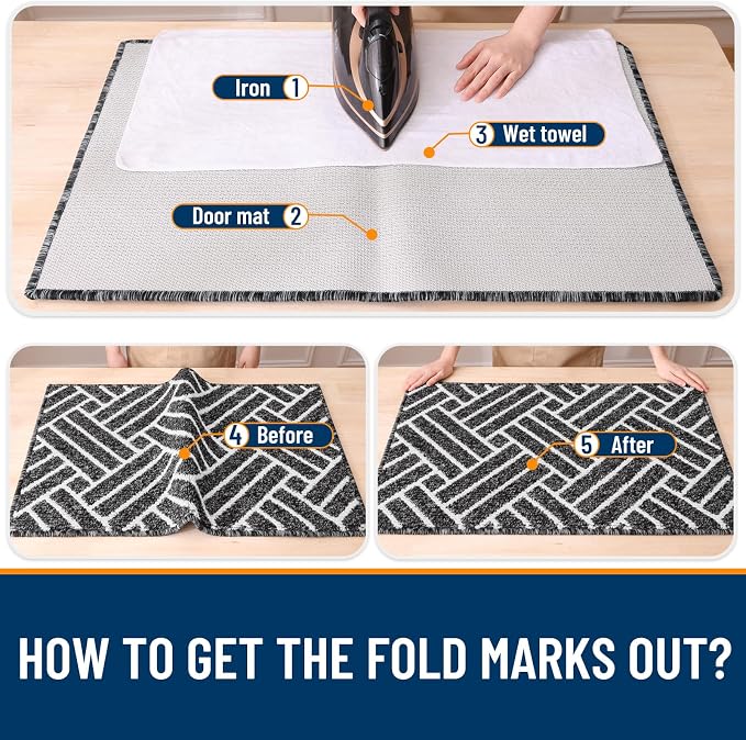 OLANLY Indoor Door Mat, 36x24 Inch, Dirt Resistant and Absorbent, Non-Slip - Image 8