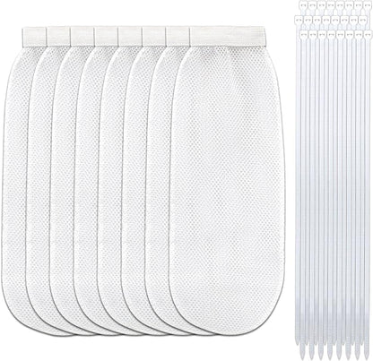 32-Piece Lint Trap and Cable Ties Set by Nufiwra