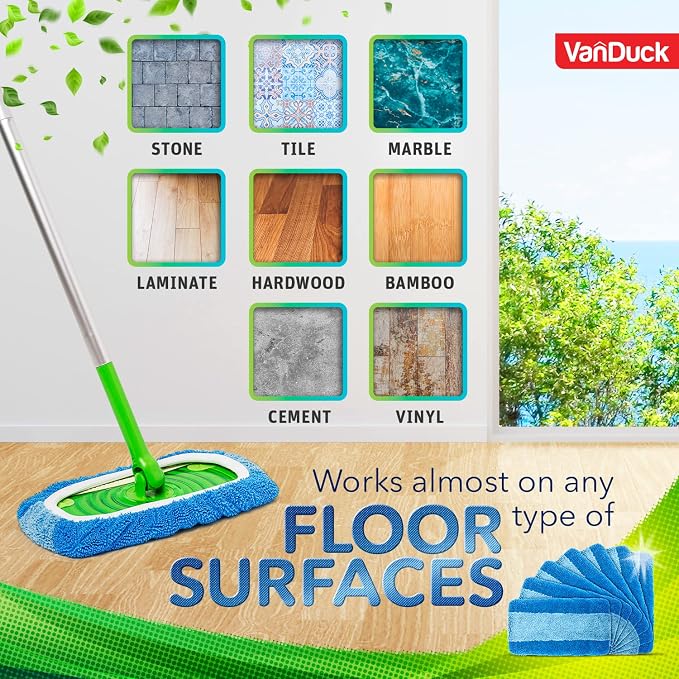 VanDuck Reusable Pet Heavy Duty Mop Pads Compatible - Image 7