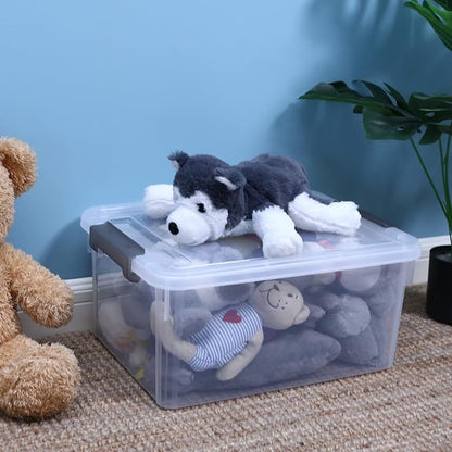 Citylife 6 Packs 17 QT Plastic Storage Bins - Image 3