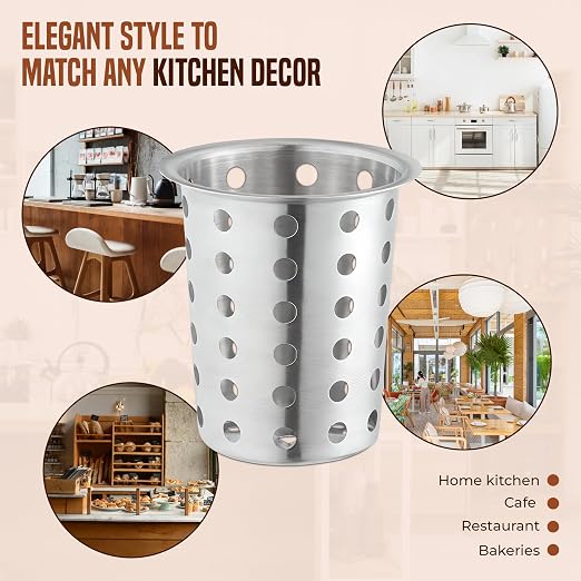 OCS Parts Stainless Steel Utensil Drying Cups | Stainless Steel | Perforated - Image 6