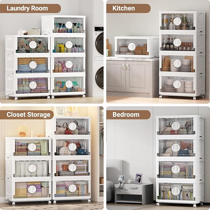BROVIEW 480Qt Lockable Stackable Storage Bins - Image 7