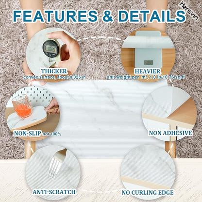 Shelf Liners 14 in x 20 ft EVA Drawer Mats, Non-Adhesive Cupboard Protector - Image 2