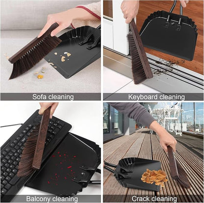 Heavy Duty Black Metal Dust Pan -Handheld Dustpan - Image 5