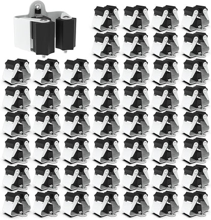 3-H Broom Hanger, Mop Holder Wall Mount 50 Pack, Broom Holder Wall Mount by 3-H