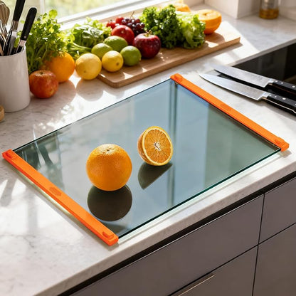 Glass Cutting Boards for Kitchen, European Grey Glass Paired - Image 5