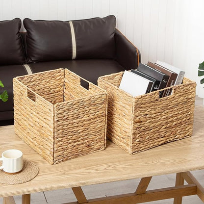 Storage Baskets，Wicker Baskets, Hyacinth Basket - Image 6