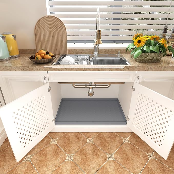 TigeJoy 37" x 22" Under Sink Mats - Image 6