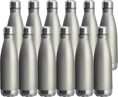MEWAY 17oz Sport Water Bottle 12 Pack Vacuum Insulated Stainless Steel by MEWAY