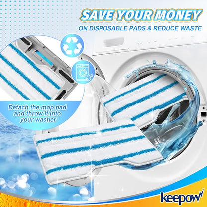 KEEPOW Reusable Mop Replacement Pads Compatible - Image 6