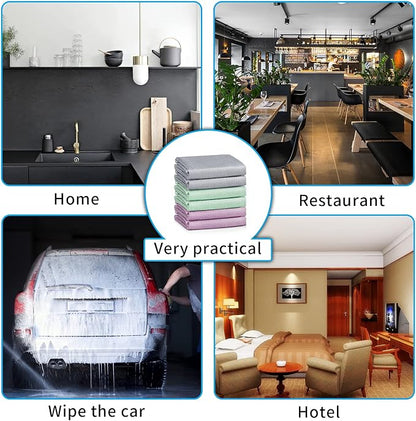 Streak Free Lint Free Microfiber Window Cleaning Cloth, Best Glass Car Shiny - Image 7