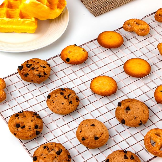 Briout Cooling Rack for Baking, Thick Wire Cookie Rack for Cooking, Oven Safe - Image 6