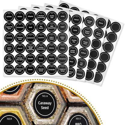 vetacsion set of 12 magnetic glass spice tins - Image 4