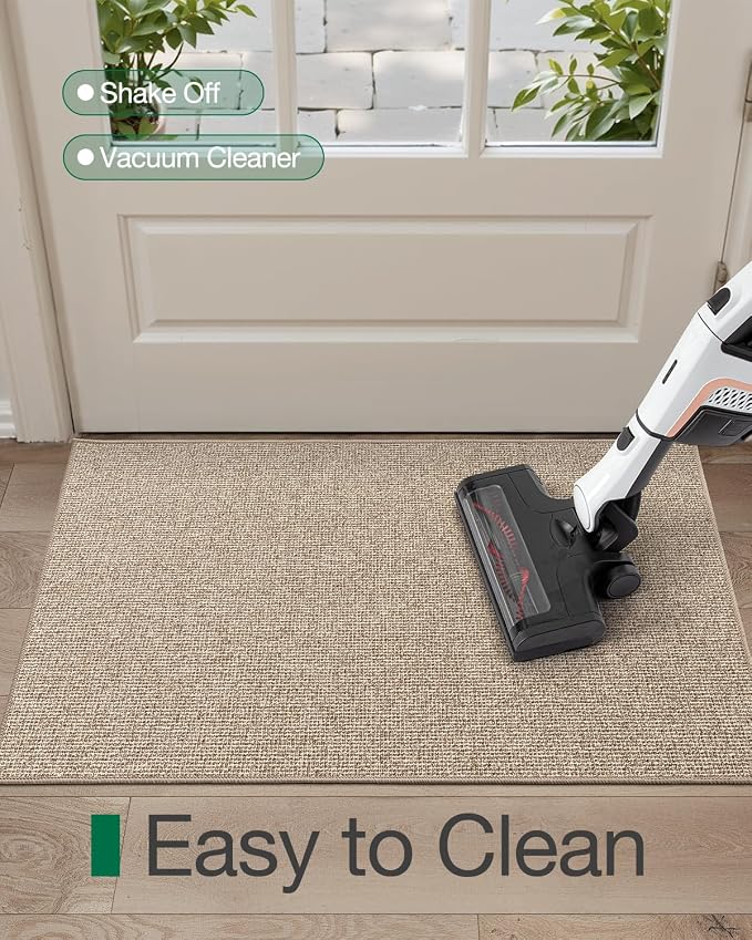 LUMI Indoor Door Mat 17"x30", Ultra Thin Low Profile Non-Slip Doormat - Image 8