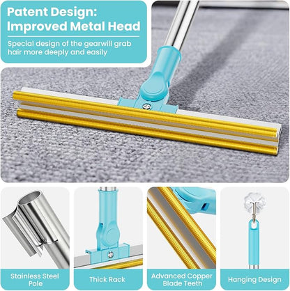 3 in 1 Carpet Rake for Pet Hair Removal, Tool Set of 3, 55” Long Handle Carpet - Image 4