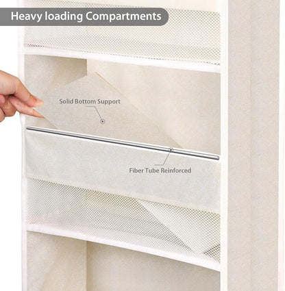 Univivi 5-Shelf Over Door Hanging Organizer Fabric Door Storage - Image 5