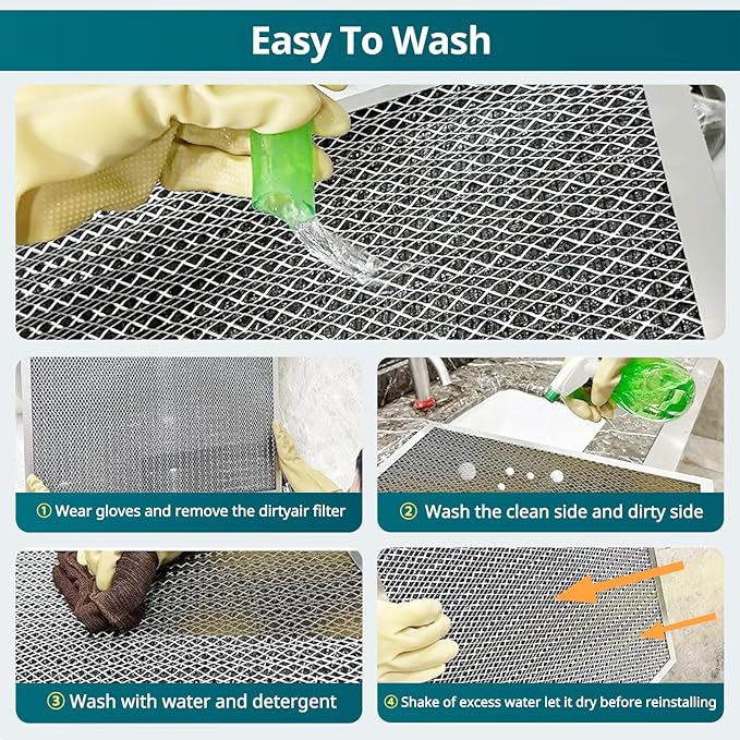 Torjim 14x14x1 MERV8 Washable & Reusable Electrostatic Air Filter - Image 6