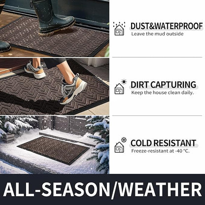 Yimobra Large Door Mat Outside Entrance 36x24, Waterproof Heavy Duty Outdoor - Image 5