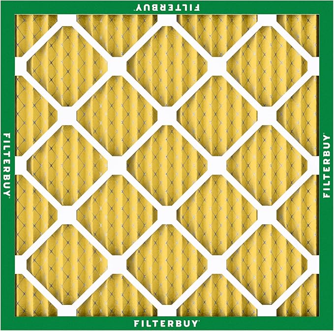 Filterbuy 10x10x1 Air Filter MERV 11 (MPR 1200) Allergen Defense Replacement (4-Pack), Electrostatic Pleated HVAC AC Furnace Filters, Made in USA (Actual Size: 9.50 x 9.50 x 0.75)