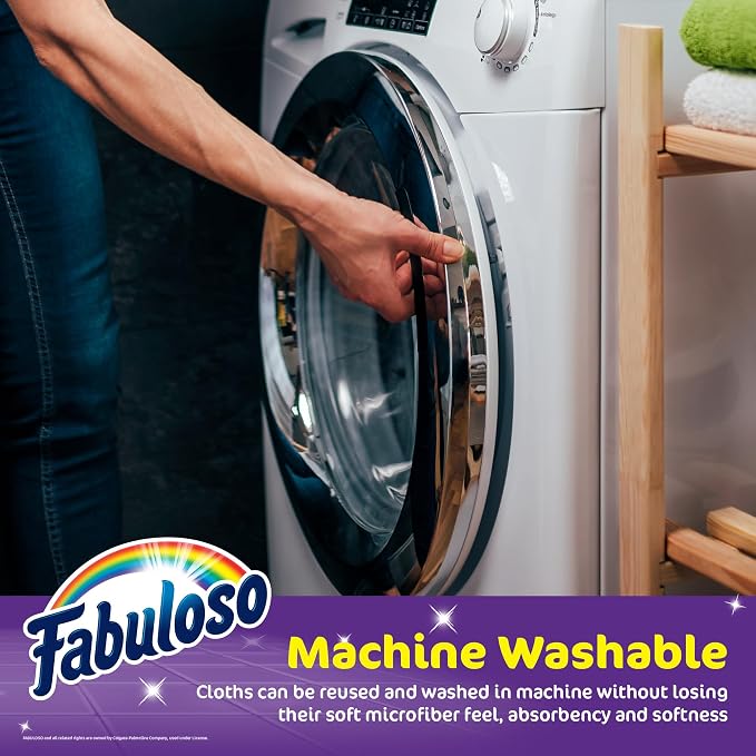 Fabuloso Microfiber Cleaning Cloths, Rainbow - Image 3