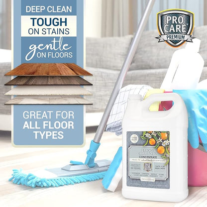 ProCare Citrus Floor Cleaner Concentrate | Vinyl, Stone & Laminate Floor Cleaner - Image 3