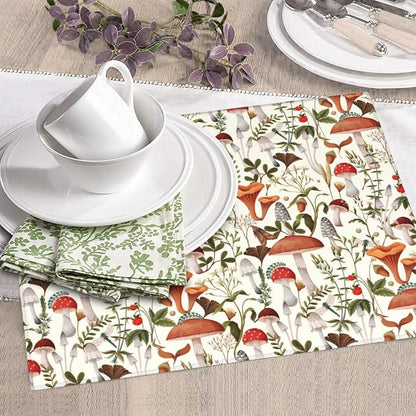 Boho Mushroom Decor Dish Drying Mat - Image 5