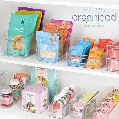 Plastic Food Storage 2 Pack Clear Container Bin - Image 6