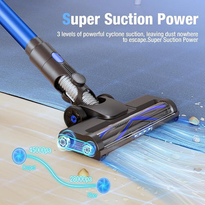 Cordless Vacuum Cleaner, 550W 45KPA 50Min Vacuum Cleaners - Image 2