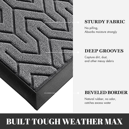 Yimobra Extra Large Door Mat Outside Entrance 60x32, Waterproof Heavy Duty - Image 4