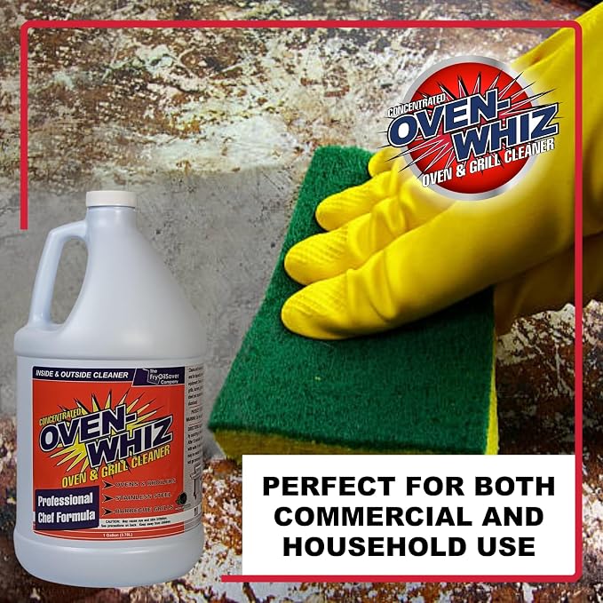 4 x 1 Gallon Oven-Whiz Oven & Grill Cleaner by FryOilSaver Co., Tough Stain - Image 5